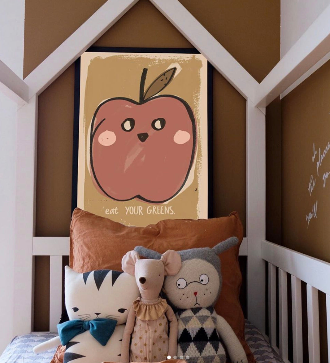 EAT YOUR GREENS WALLPOSTER